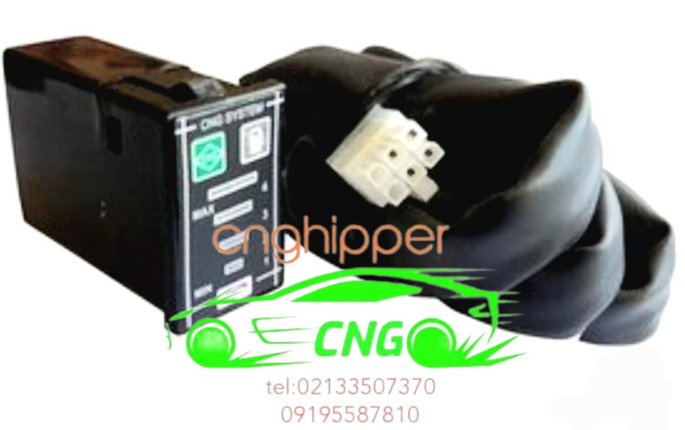 کلید و سیم کشی داشبوردی مستطیل اتومات شرکت آوا الکترونیک CNG