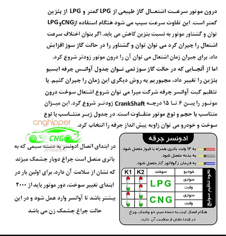ادونسر انژکتوری روآ و وانت کد ۴۱۳۰۱۴