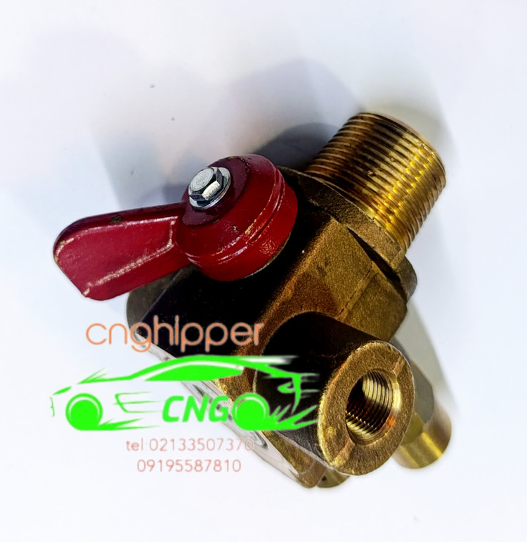 شیر مخزن سی ان جی cng الکتروفن مخروطی